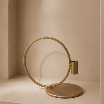 Kandelaar – gouden ring – klein
